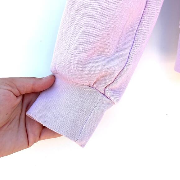 Xirena Chase Funnel Neck Sweatshirt Pullover All Rosey Pink Small Cotton - Picture 7 of 9
